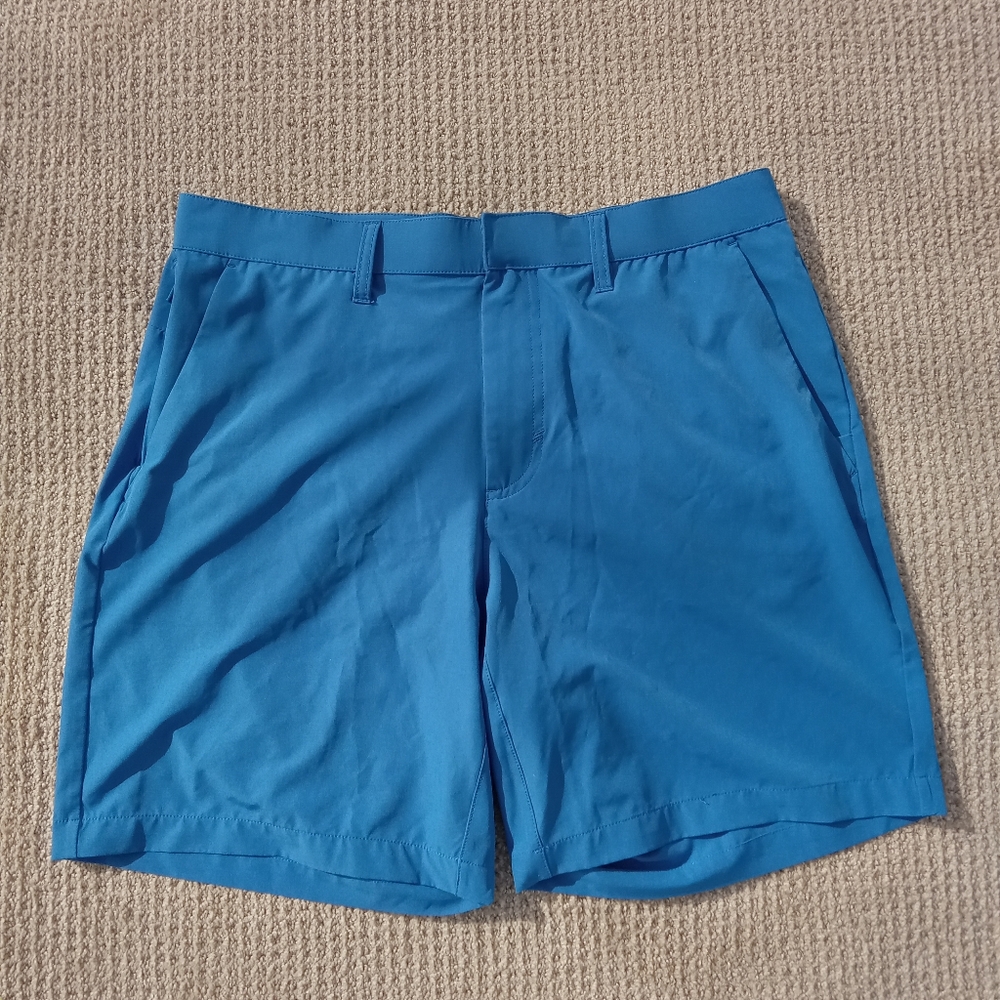 Fabletics The Only Short Mens Size Large Blue Stretch Performance Golf Casual